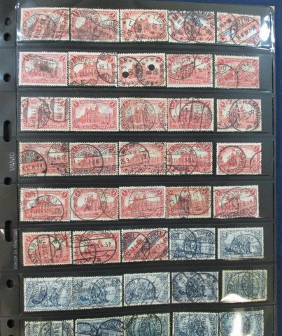 Germany Germania Reichpost Issues, 1905-1920 with Collectible Cancels (Est $150-200)