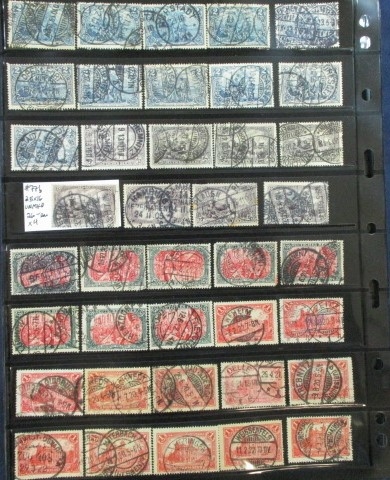 Germany Germania Reichpost Issues, 1905-1920 with Collectible Cancels (Est $150-200)