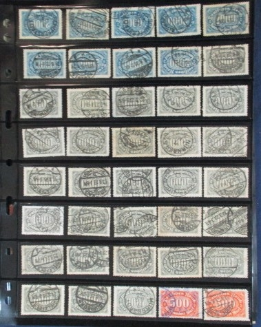 Germany 1921-1923 Issues with Collectible Cancels (Est $75-100)