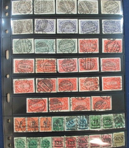 Germany 1921-1923 Issues with Collectible Cancels (Est $75-100)