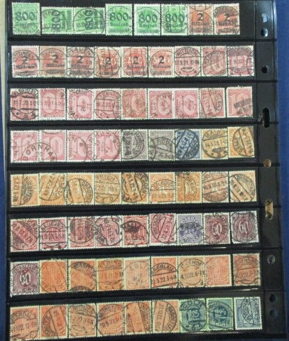 Germany 1921-1923 Issues with Collectible Cancels (Est $75-100)