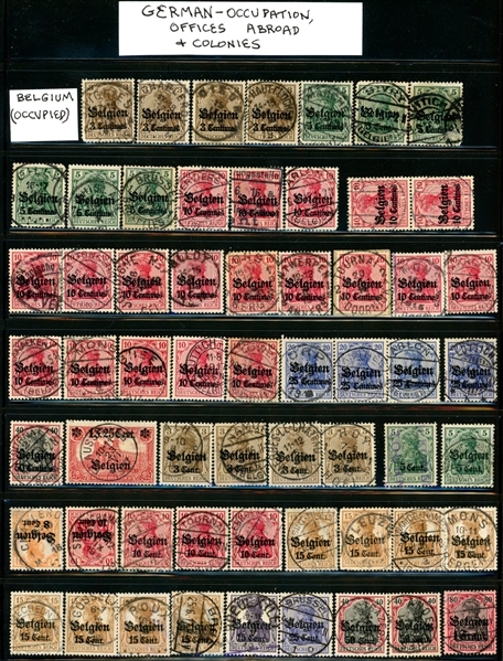 Germany Offices Abroad Issues with Collectible Cancels (Est $200-300)