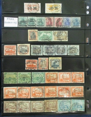 Germany Plebiscites and Related Issues with Collectible Cancels (Est $200-300)