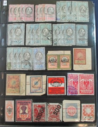 Austria Revenues, Telegraph Stamps, Cinderella (Est $150-200)