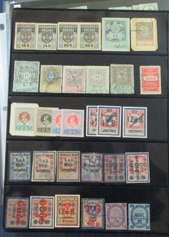 Austria Revenues, Telegraph Stamps, Cinderella (Est $150-200)