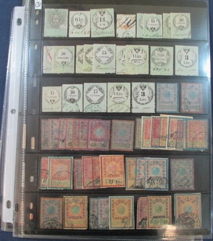 Austria Revenues, Telegraph Stamps, Cinderella (Est $150-200)