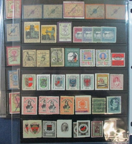 Austria Revenues, Telegraph Stamps, Cinderella (Est $150-200)