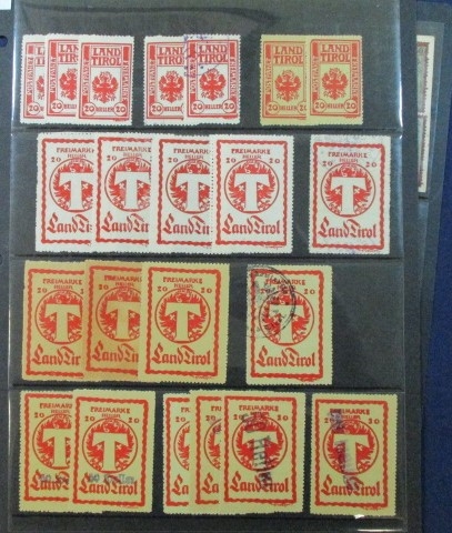 Austria Revenues, Telegraph Stamps, Cinderella (Est $150-200)