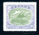 Papua New Guinea Scott 73 MLH F-VF, 10sh High Value (SCV $175)