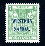 Samoa Scott 201 MLH VF, £3 Overprint (SCV $300)