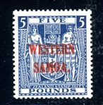 Samoa Scott 180 MLH F-VF, £5 Overprint (SCV $235)