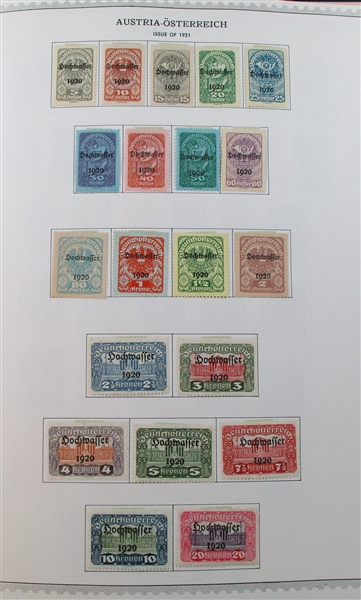 Austria Collection to 1976 in Minkus Album (Est $150-250)