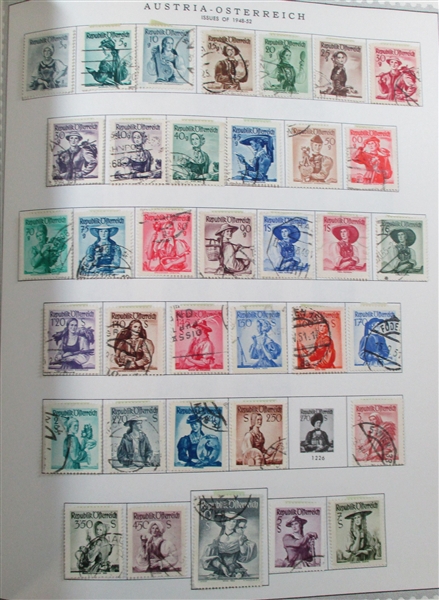 Austria Collection to 1976 in Minkus Album (Est $150-250)