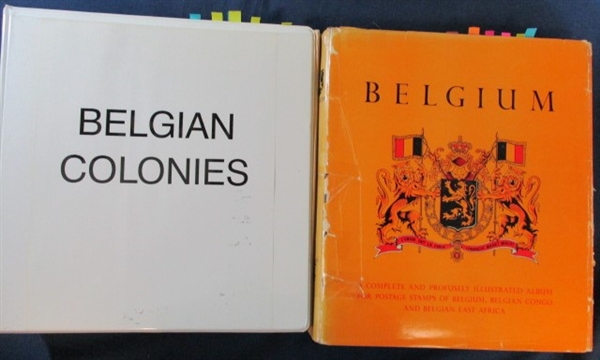 Belgium and Colonies Collection in Minkus Albums (Est $200-300)