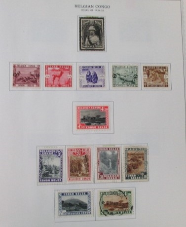 Belgium and Colonies Collection in Minkus Albums (Est $200-300)