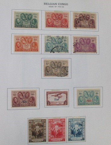 Belgium and Colonies Collection in Minkus Albums (Est $200-300)