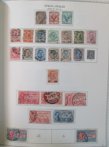 Italy and Areas Collection in 2 Minkus Albums to 1970 (Est $275-350)