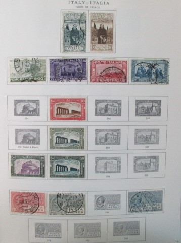 Italy and Areas Collection in 2 Minkus Albums to 1970 (Est $275-350)