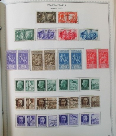 Italy and Areas Collection in 2 Minkus Albums to 1970 (Est $275-350)