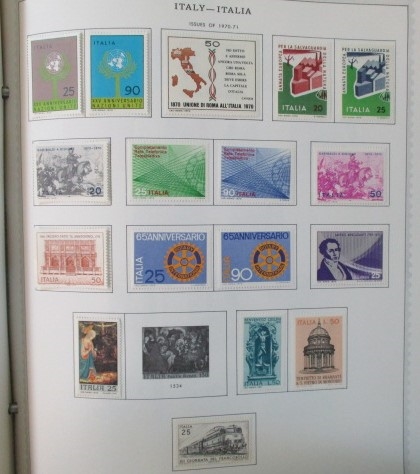 Italy and Areas Collection in 2 Minkus Albums to 1970 (Est $275-350)