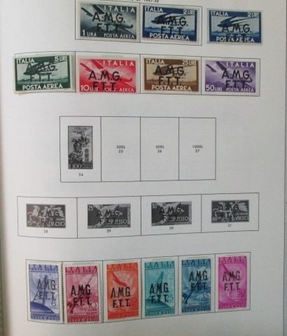 Italy and Areas Collection in 2 Minkus Albums to 1970 (Est $275-350)