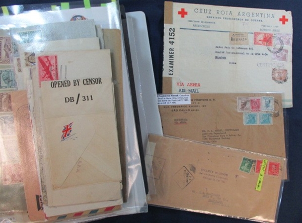 Foreign Cover Lot - 185+ WW2 Era Covers/Cards (Est $275-350)