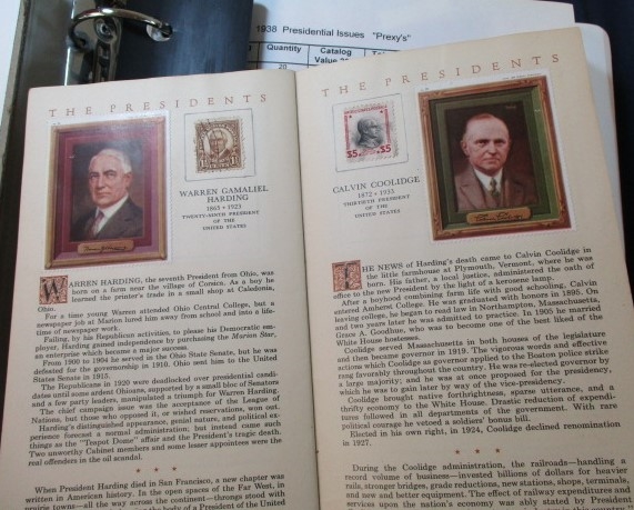 1938 Presidential Prexies Stamp and Cover Collection (Est $100-150)