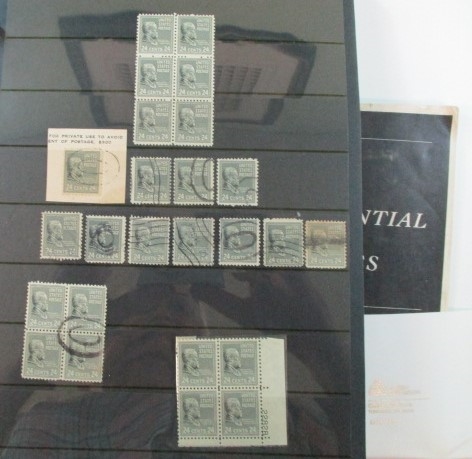 1938 Presidential Prexies Stamp and Cover Collection (Est $100-150)