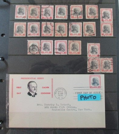 1938 Presidential Prexies Stamp and Cover Collection (Est $100-150)