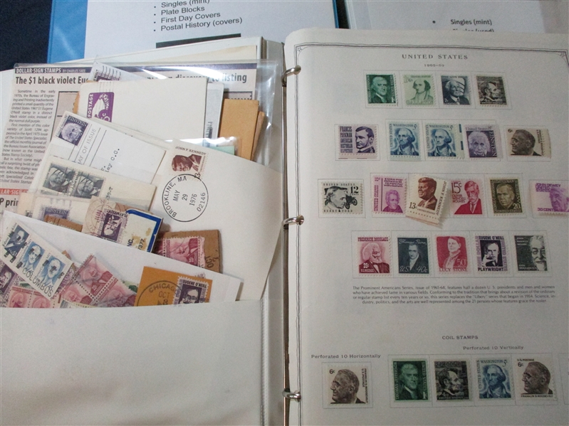 Definitive Stamp and Cover Collections by Topic, 1960-2000's (Est $300-400)