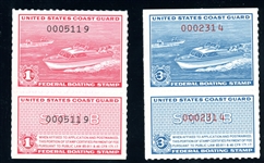 USA Scott RVB1-RVB2 MLH Boating Stamps (SCV $70)