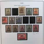 Saar Mint/Used Collection on Homemade Pages (Est $160-200)