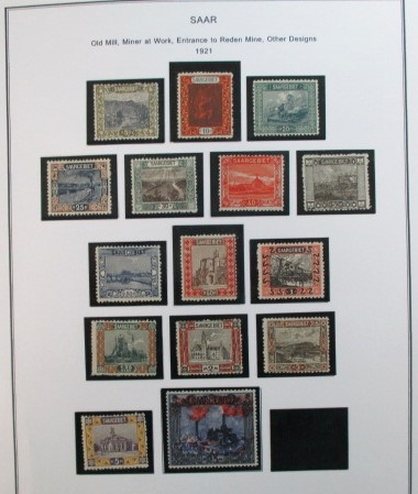 Saar Mint/Used Collection on Homemade Pages (Est $160-200)