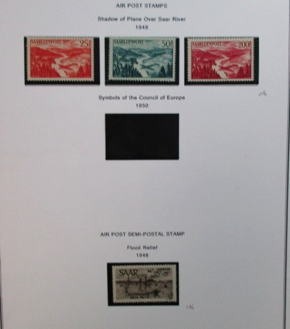 Saar Mint/Used Collection on Homemade Pages (Est $160-200)