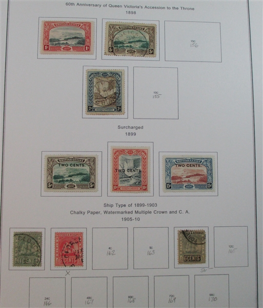 British Guiana Mint/Used Collection on Homemade Pages (Est $100-120)