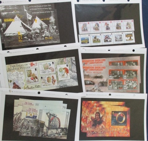 Isle of Man Modern MNH Souvenir Sheets (Est $90-120)