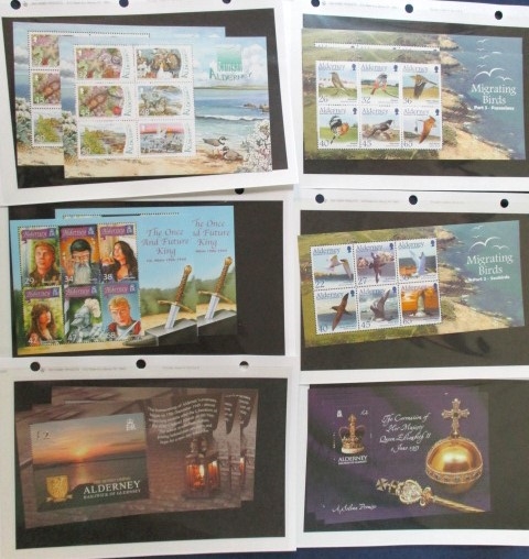 Alderney Modern MNH Souvenir Sheets (Est $90-120)