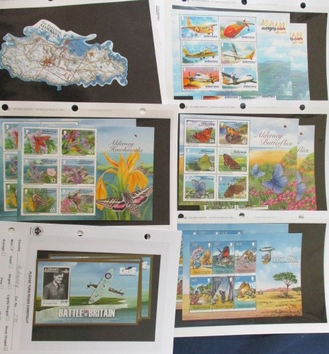 Alderney Modern MNH Souvenir Sheets (Est $90-120)