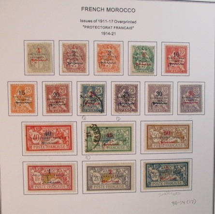 French Morocco Mint/Used Collection on Homemade Pages (Est $350-400)