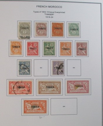 French Morocco Mint/Used Collection on Homemade Pages (Est $350-400)