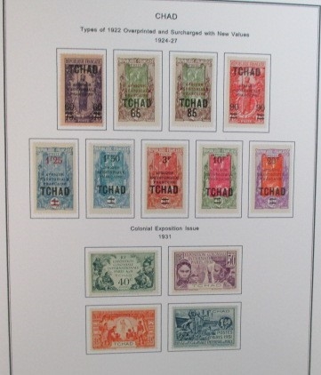 French Colonies Collection with C-F Countries on Homemade Pages (Est $350-400)