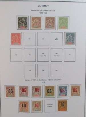 French Colonies Collection with C-F Countries on Homemade Pages (Est $350-400)