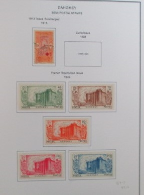 French Colonies Collection with C-F Countries on Homemade Pages (Est $350-400)