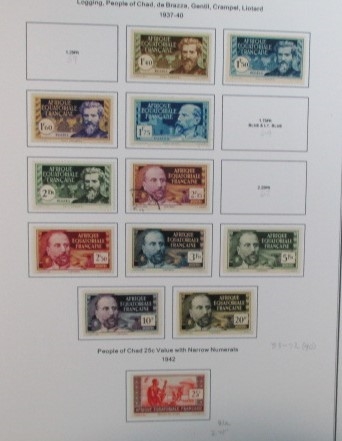 French Colonies Collection with C-F Countries on Homemade Pages (Est $350-400)