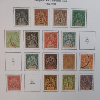 French Colonies Collection with C-F Countries on Homemade Pages (Est $350-400)