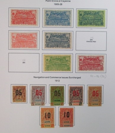 French Colonies Collection with C-F Countries on Homemade Pages (Est $350-400)