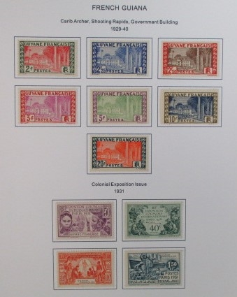 French Colonies Collection with C-F Countries on Homemade Pages (Est $350-400)