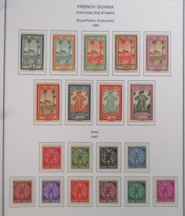 French Colonies Collection with C-F Countries on Homemade Pages (Est $350-400)