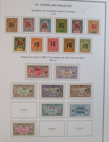 French Colonies Collection with O-W Countries on Homemade Pages (Est $250-350)