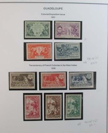 French Colonies Collection with G-M Countries on Homemade Pages (Est $250-300)